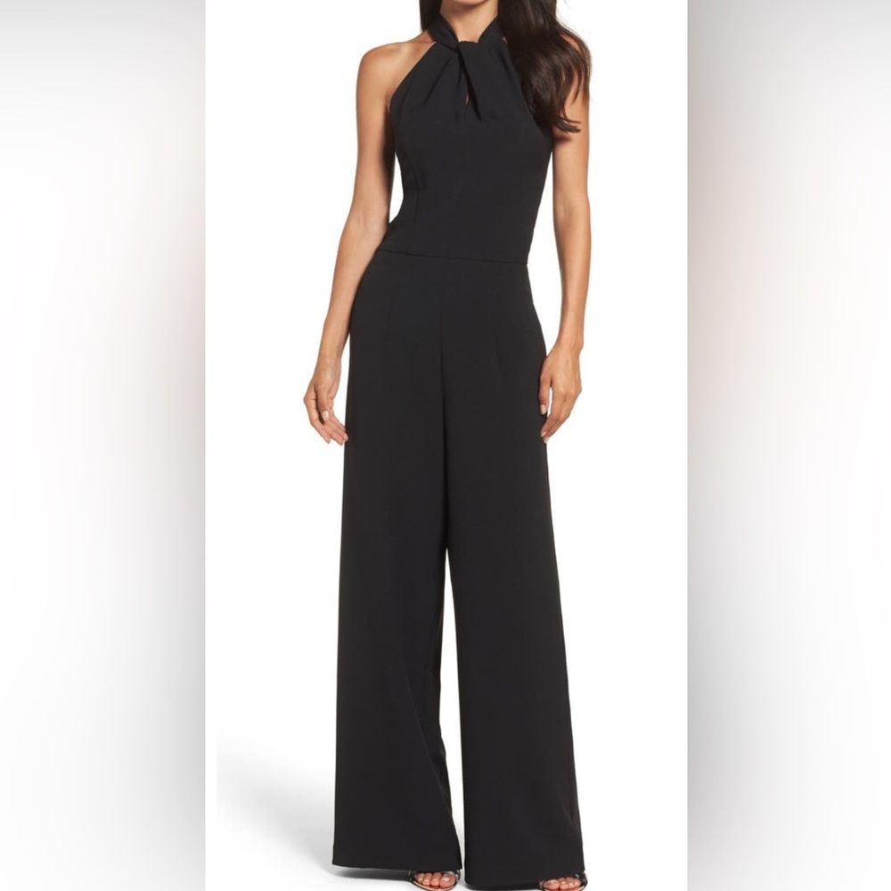 Julia Jordan Halter Neck Black Jumpsuit size 8